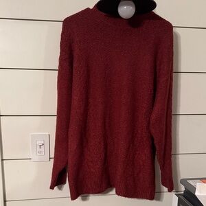 LC Lauren Conrad Deep Red Knit Pullover